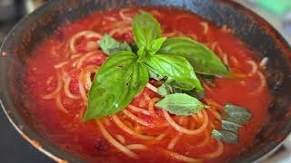 Fresh ingredients  Spaghetti al Pomodoro [upl. by Anirda]