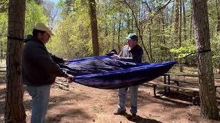 ENO Double Nest Hammock Review hammock hammocklife backpacking camping getoutdoors scouts [upl. by Pierrette576]