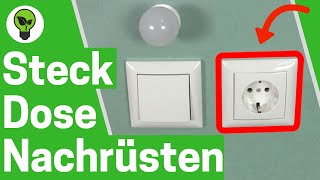 Steckdose an Lichtschalter Anschließen ✅ULTIMATIVE ANLEITUNG Wie Schalter mit Steckdose Nachrüsten [upl. by Atsylac391]