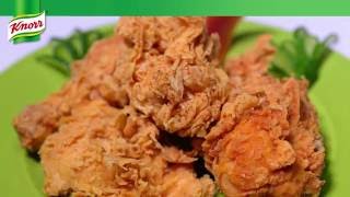 Knorr Crispy Fried Chicken Mix Tutorial [upl. by Arhez]