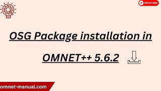 OSG Package installation in OMNET 5 6 2 [upl. by Ricki]