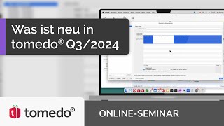 Was ist neu in tomedo® Q32024 OnlineSeminar [upl. by Assilrac]