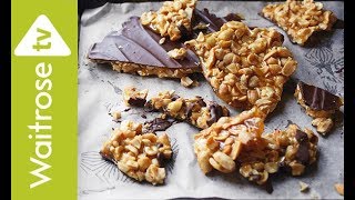 Peanut brittle with sea salt chocolate  Waitrose [upl. by Sellihca]