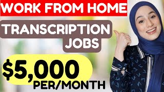 10 HIGH Paying Online Transcription Jobs From Home Worldwide NO EXPERIENCE [upl. by Onivla]