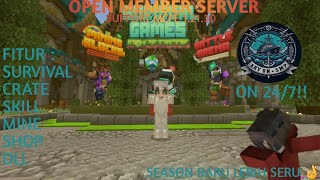 SEASON BARU LEBIH SERU 🤞  OPEN MEMBER SERVER MINECRAFT PE 121 SURVIVAL INDONESIA  Aryon SMP [upl. by Sabsay]