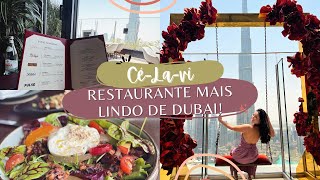 COMO É O RESTAURANTE CÉ LA VI em DUBAI  Com PREÇOS e detalhes [upl. by Aihsotan]