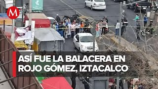 ¿Qué se sabe sobre la balacera que se generó en la alcaldía Iztacalco [upl. by Elcin631]