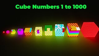 Cube Numbers 1 to 1000 103 Minecraft NUMBERBLOCKS [upl. by Adnahsed]