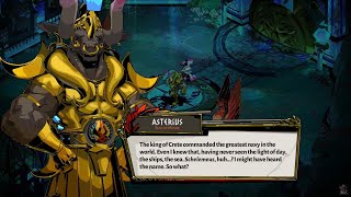 All Asterius InGame Character Dialogue  Hades 94Run Playthrough [upl. by Severen938]