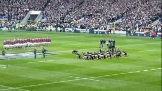 NZ Haka drowned out by Swing Low at Twickenham [upl. by Ramsey]