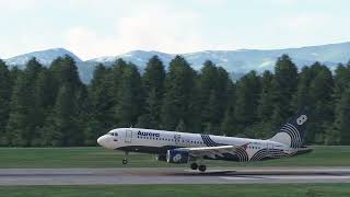 Landing at southern Sakhalin  outside view [upl. by Carrel]