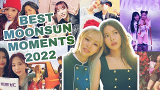 ALL the Best Moonsun Moments 2022 Moonbyul and Solar 2022 Compilation [upl. by Arabeila]