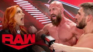 Becky Lynch crashes DIYs celebration Raw exclusive March 18 2024 [upl. by Aical1]