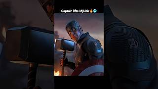 Steve Rogers lift God of thunders Mjölnir in fight with Thanos 🔥🥶shorts ytshorts marvel [upl. by Rafaelita]