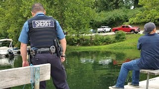 COPS show up while Bluegill Fishing EP 22 [upl. by Bohi]