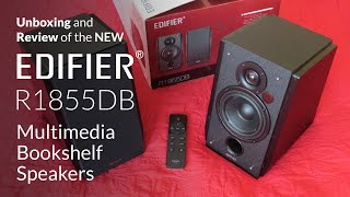 NEW EDIFIER® R1855DB Multimedia Bookshelf Speakers  Unboxing and Review [upl. by Aryaz]