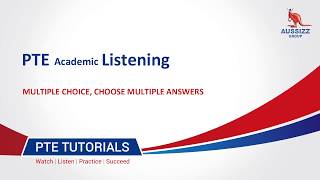 PTE Listening  Multiple Choice Choose Multiple Answers [upl. by Latouche452]