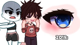 2024 VS 2018   Gacha Eye Edits  😨😱 [upl. by Duster]