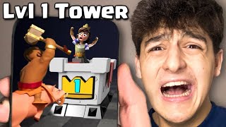 I Beat Clash Royale Without Upgrading The Towers [upl. by Lizzy174]