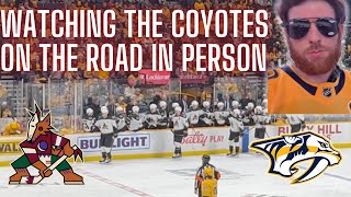 The Coyotes Come to Nashville  NHL Game Vlog [upl. by Lenci834]