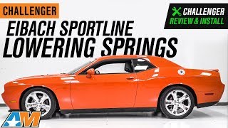 20082019 Challenger Eibach Sportline Lowering Springs Review amp Install [upl. by Grannias617]