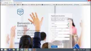 EDMODO  Registrarse por primera vez en Edmodo Como estudiante [upl. by Publus]