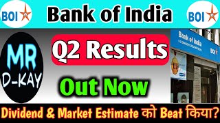 BANK OF INDIA Q2 results 2025  BANK OF INDIA Results Today  BANK OF INDIA Share News [upl. by Alodee]