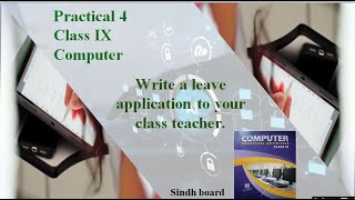 Practical  4  Write leave application to your class teacher [upl. by Oakleil562]