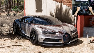 Rebuilding Abandoned Bugatti Chiron Forza Horizon 5 Logitech G29 Stering Wheel Gameplay [upl. by Deehan24]