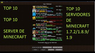 TOP 10 Melhores Servidores De Minecraft 172 a 19 PIRATAORIGINAL 2016 [upl. by Grantland]