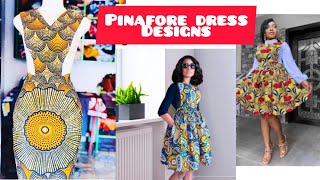 Cut and Sew Pinafore dress in different designs  Straight Pinafore dress [upl. by Antipas510]