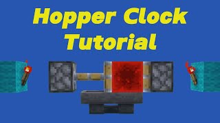 Hopper Clock Redstone Tutorial [upl. by Nnaes]