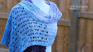 Iris Shawl Crochet Pattern [upl. by Ahsaz]