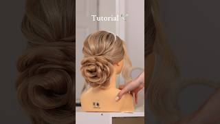 Rose hairstyle tutorial 🌷🎀 shorts youtubeshorts viralvideo share viralshorts like hairstyle [upl. by Shanney]