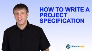 How To Write A Project Specification [upl. by Nonna]