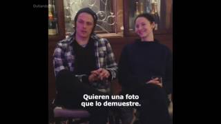 Sam Heughan amp Caitriona Balfe  Outlander PCAs QampA  Sub Español [upl. by Landbert8]