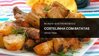 COSTELINHA COM BATATAS RÚSTICAS NA AIRFRYER [upl. by Emawk]