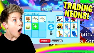 Can We Get DREAM PETS Trading NEON WOODLAND EGG PETS in Roblox Adopt Me Prezley [upl. by Dasya]