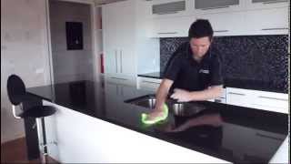 How to clean your granite countertop  benchtop with lithofin easy clean [upl. by Dranoc83]