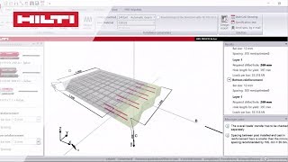 HOW TO create a slab to slab design  Hilti PROFIS Rebar Video Tutorial Episode 3 [upl. by Allimak]