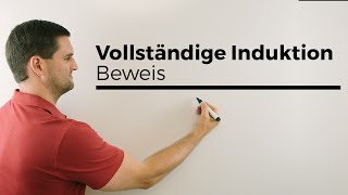 Beweis durch vollständige Induktion Prinzip der vollst Induk mit Beispiel  Mathe by Daniel Jung [upl. by Nnaeilsel]