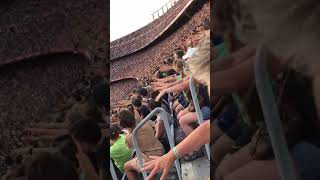 Massive wave at stadium Full stadium wave at Barcelona Biggest wave ever [upl. by Rostand598]