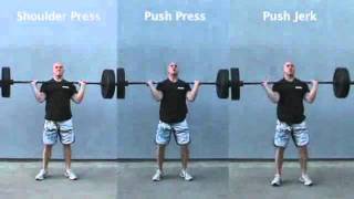 CrossFit  Shoulder PressPush PressPush Jerk tripanel [upl. by Adela133]