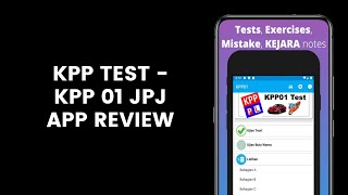 KPP Test 2025  KPP 01 JPJ App Review [upl. by Albric]