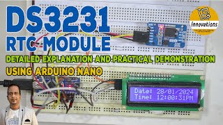 DS3231 Real Time Clock RTC Module  Detailed Explanation and Interfacing with Arduino amp I2C LCD [upl. by Sucram828]