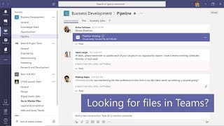 How to find and filter files in Microsoft Teams [upl. by Bunni]