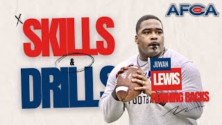 RB Skills amp Drills  Juwan Lewis RB  Alabama State  Stance amp Start [upl. by Sesylu]