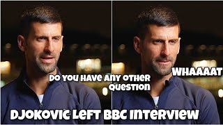 Novak Djokovic storms out of BBC Wimbledon interview after snapping at reporter over Fans Booing [upl. by Aitan]