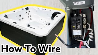 How to Wire A Hot Tub Spa 240v 50amp  DIY Electrical Wiring  Did I Wire It Correctly [upl. by Ordnaxela]