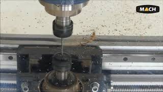 Router CNC  Mach  letra em inox [upl. by Gaulin917]